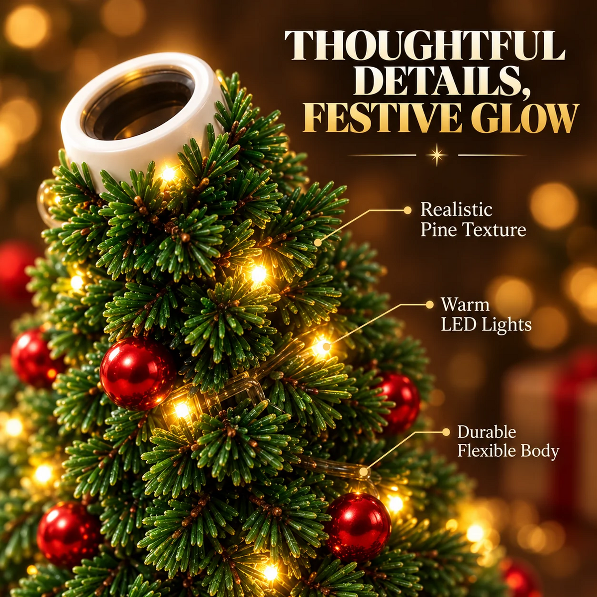 Christmas Tree Projection Light|6+ Holiday Pattern Ceiling Lamp