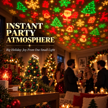 Christmas Tree Projection Light|6+ Holiday Pattern Ceiling Lamp