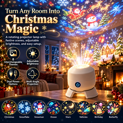 ✨Christmas Rotating Projector Light