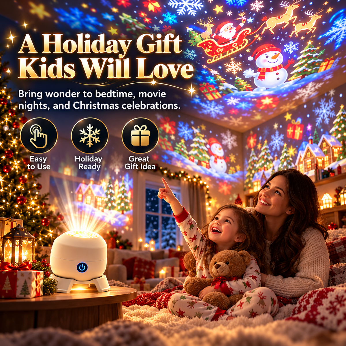 ✨Christmas Rotating Projector Light