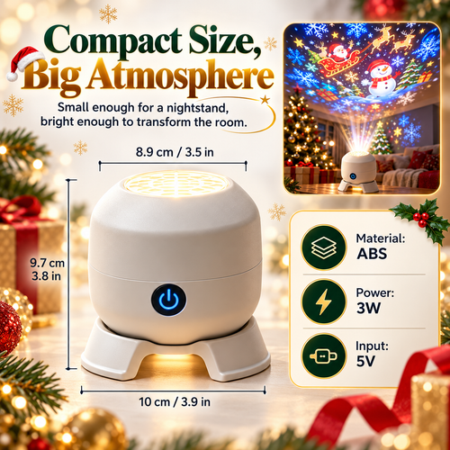 ✨Christmas Rotating Projector Light
