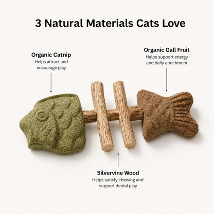 Catnip & Silvervine Chew