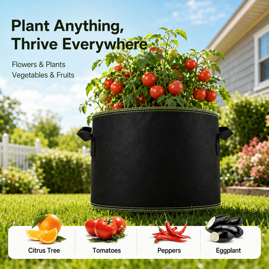 5-Pack 5 Gallon Grow Bags