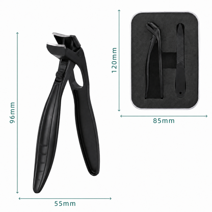 Stainless Steel Nail Clipper with Curved Precision Blades