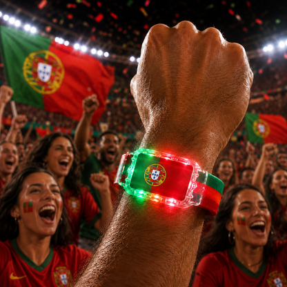 LED Flag Wristband for Game Day & Watch Parties