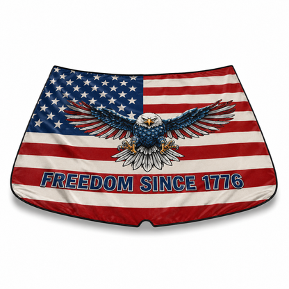 🇺🇸 Universal American Hood Flag Cover - Fits Most Cars, SUVs & Pickups
