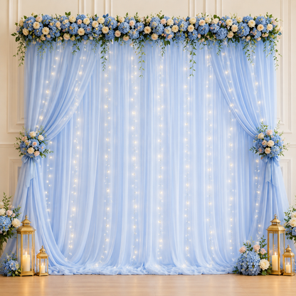 Dreamy Tulle Curtain Lights Set