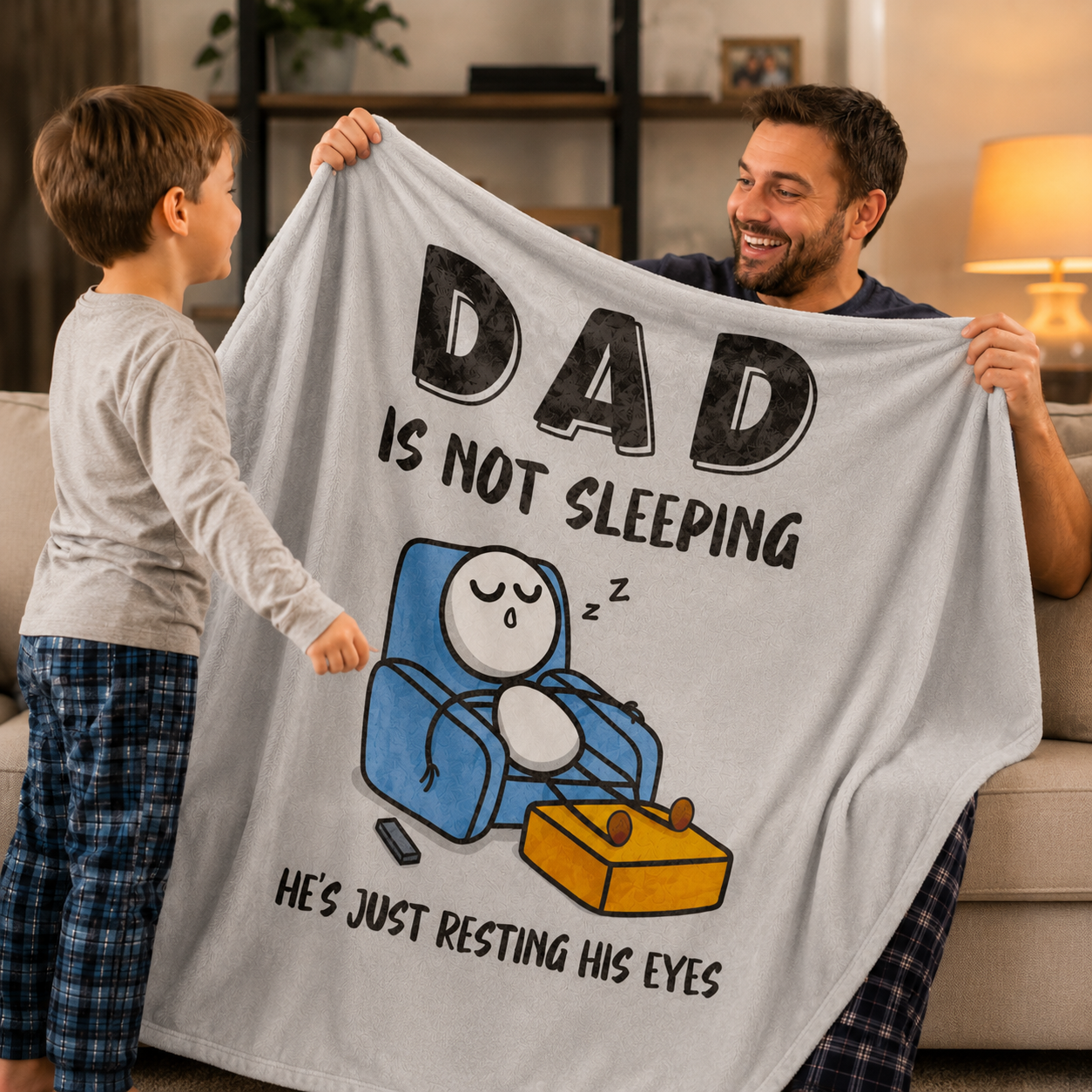 Dad's New Favorite Blanket