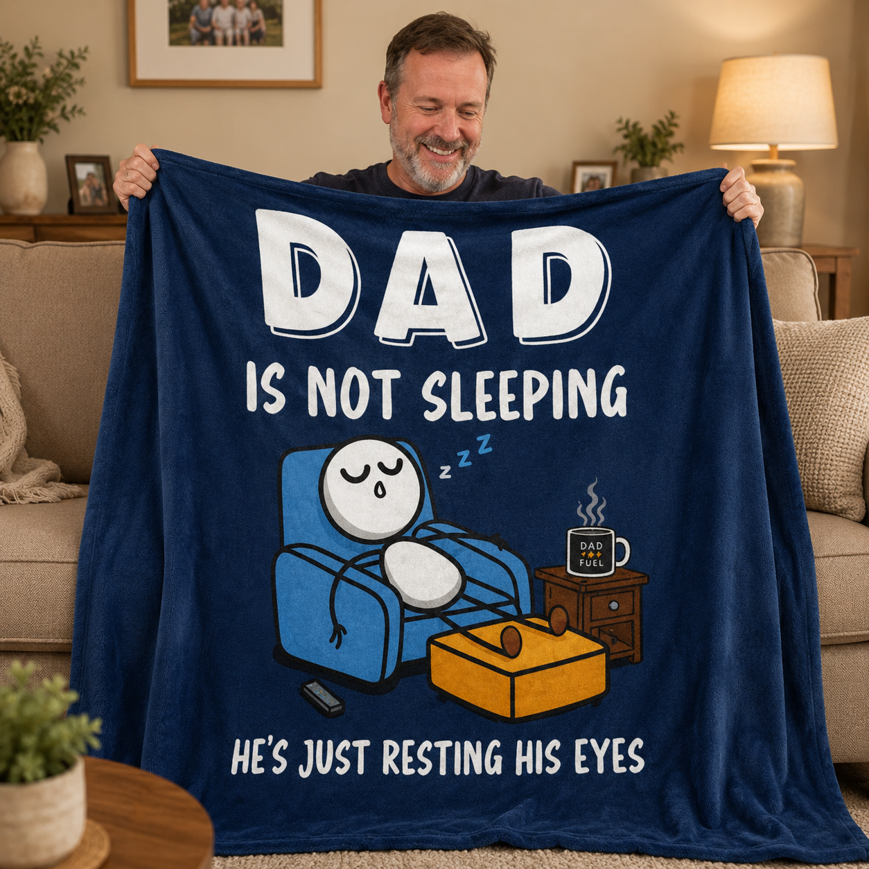 Dad's New Favorite Blanket