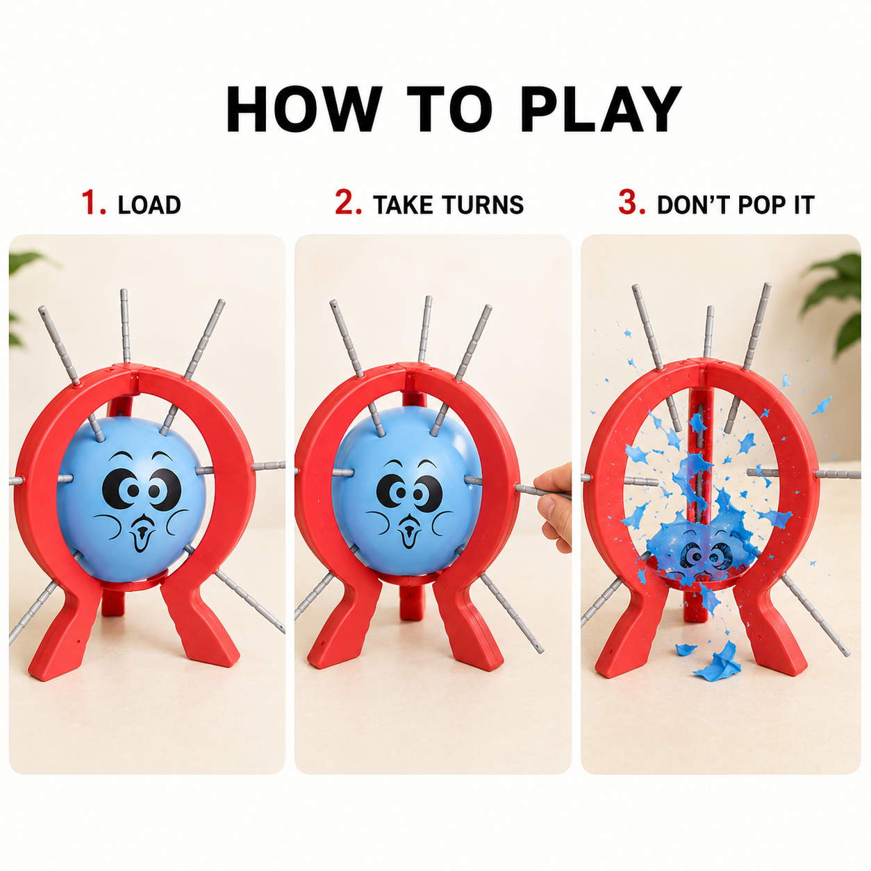 Balloon Roulette Pop Party Game