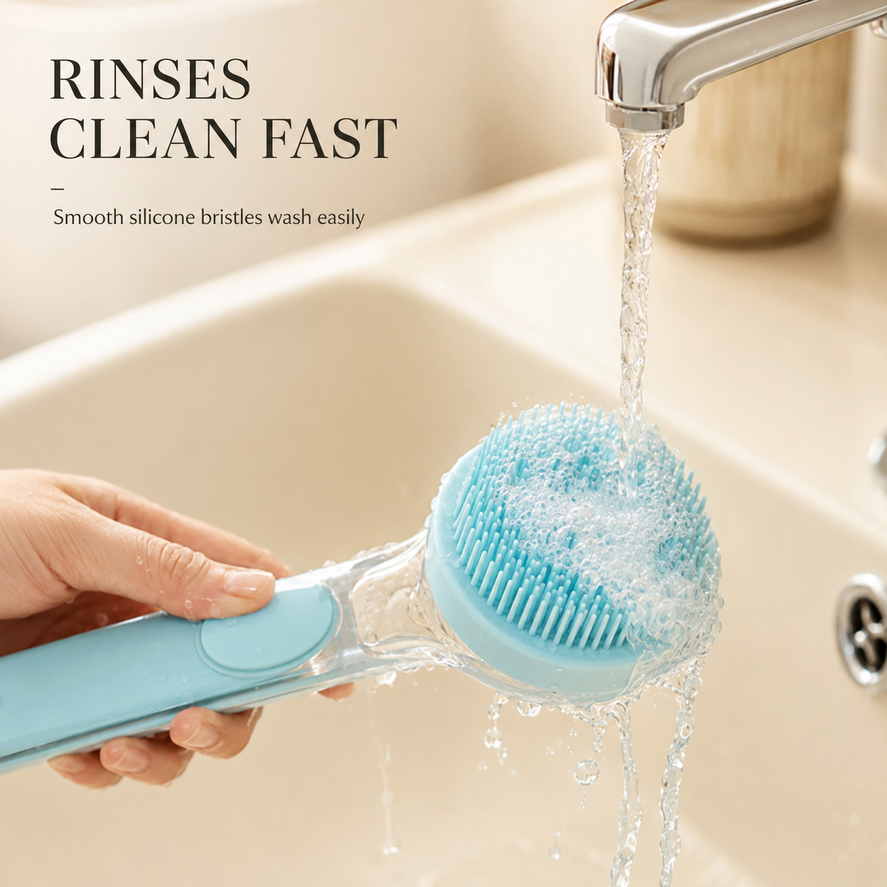 Pet Bath Brush with Shampoo Dispenser