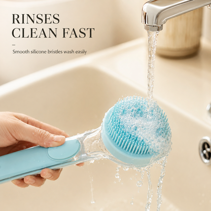 Pet Bath Brush with Shampoo Dispenser