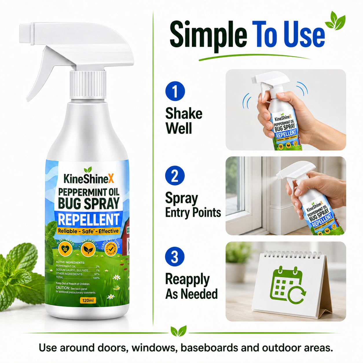 Peppermint Oil Home Bug Spray