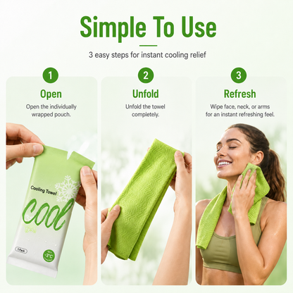Instant Cooling Body Towel Wipes