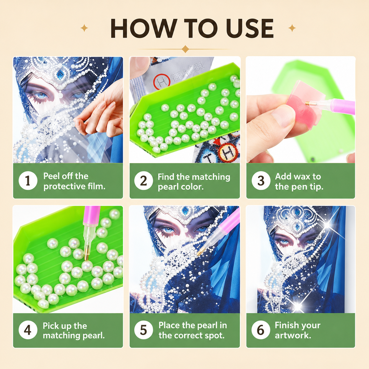 Pearl Art DIY Kit – Turn Tiny Pearls into Spooky-Cute Magic