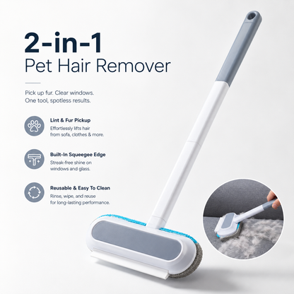 Upgraded Reusable Pet Hair Remover Brush