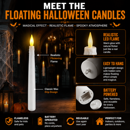 🕯️ Floating Halloween Candles