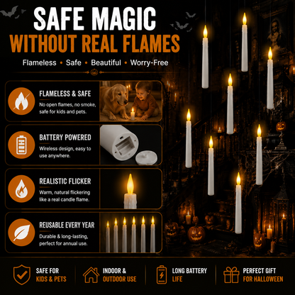 🕯️ Floating Halloween Candles