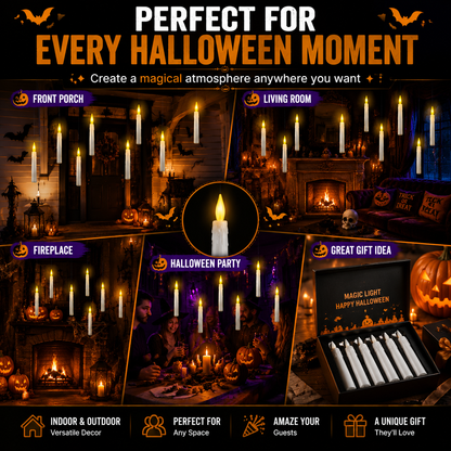 🕯️ Floating Halloween Candles
