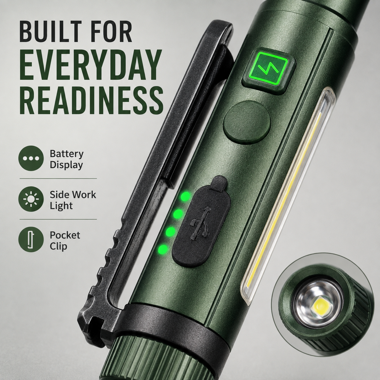 Multifunctional Pen-Shaped Strong Magnetic Work Light