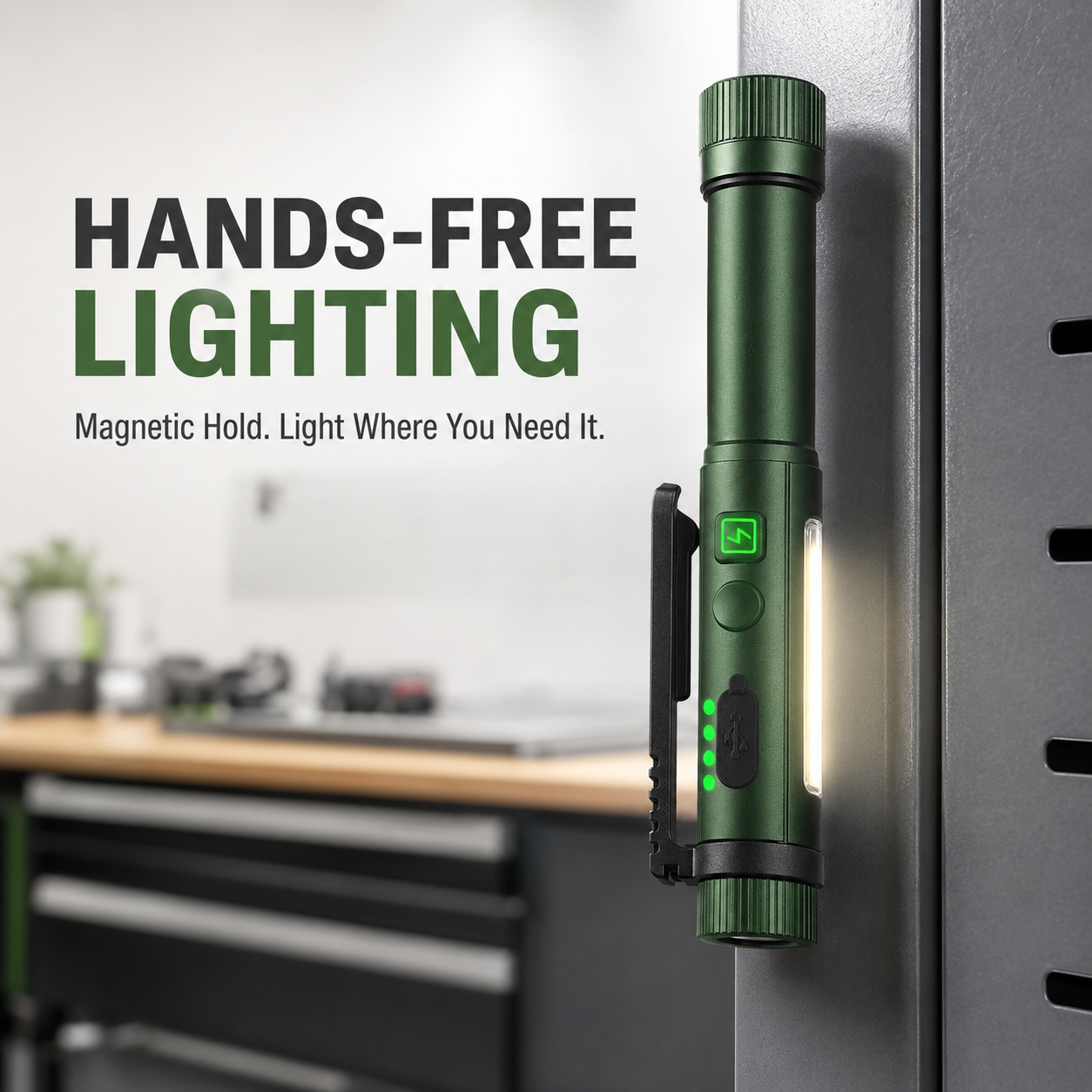 Multifunctional Pen-Shaped Strong Magnetic Work Light