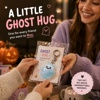 👻5pcs Glow-in-the-Dark Ghost Keychain | Cute Halloween Gift