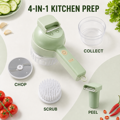 ✨4 in 1 Electric Vegetable Chopper Set, Electric Food Processor