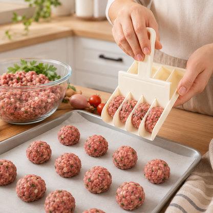 4-at-a-Time Nonstick Meatball Maker Scoop – 2-Pack