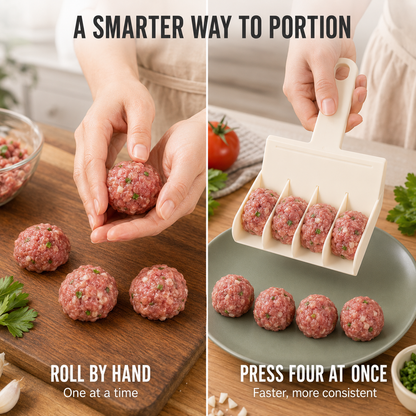 4-at-a-Time Nonstick Meatball Maker Scoop – 2-Pack
