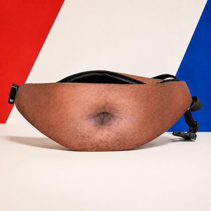 Ultra-Realistic Beer Belly Fanny Pack – Funny Dad Bod Waist Bag