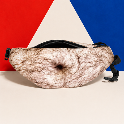 Ultra-Realistic Beer Belly Fanny Pack – Funny Dad Bod Waist Bag
