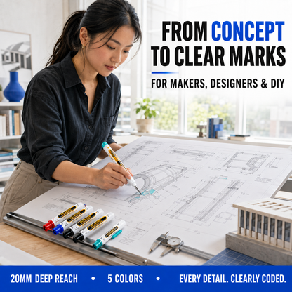 Precision Tip Quick-Dry Oil-Based Marker Pen