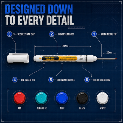Precision Tip Quick-Dry Oil-Based Marker Pen
