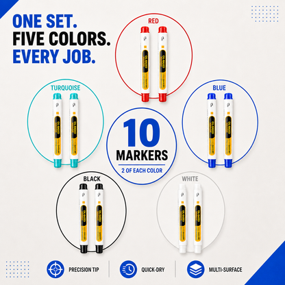 Precision Tip Quick-Dry Oil-Based Marker Pen