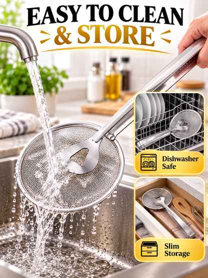 🍳 Kitchen Deal – 2-in-1 Frying Strainer Tongs
