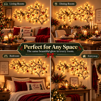 ✨ Flexible LED Branch Lights | Remote-Controlled Holiday Wall Decor