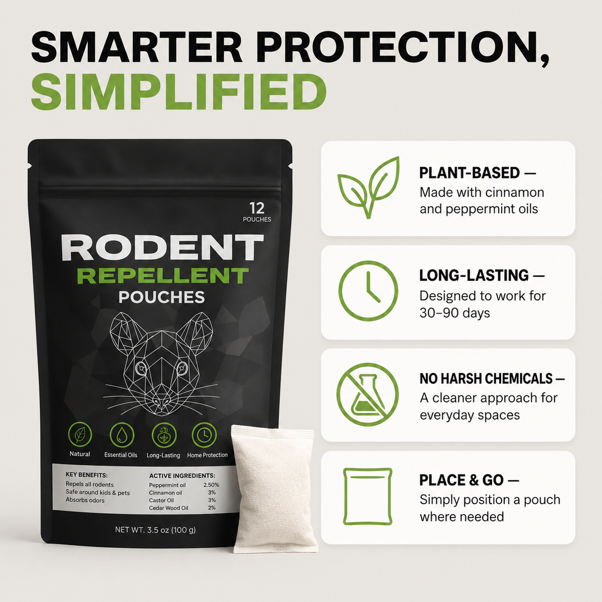 Place These Pouches - And Watch TheGophers Permanently Disappear