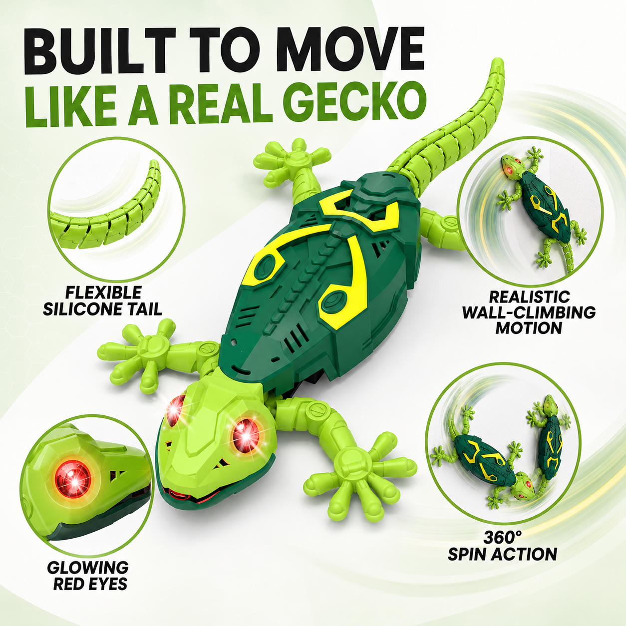 Wall-Climbing Remote Control Robotic Gecko