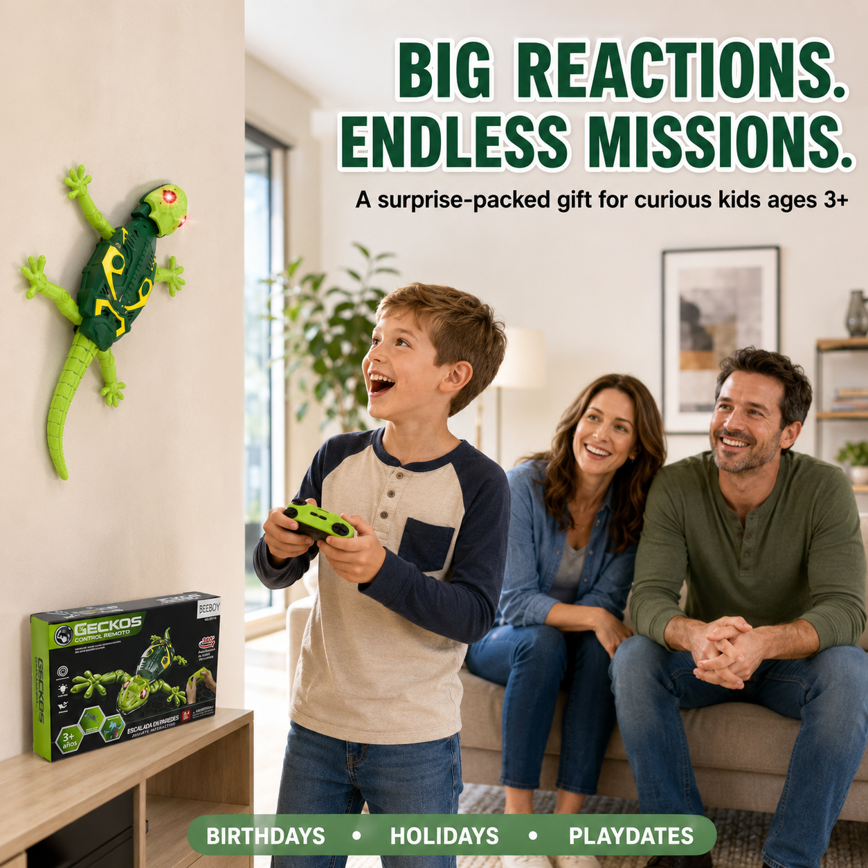 Wall-Climbing Remote Control Robotic Gecko