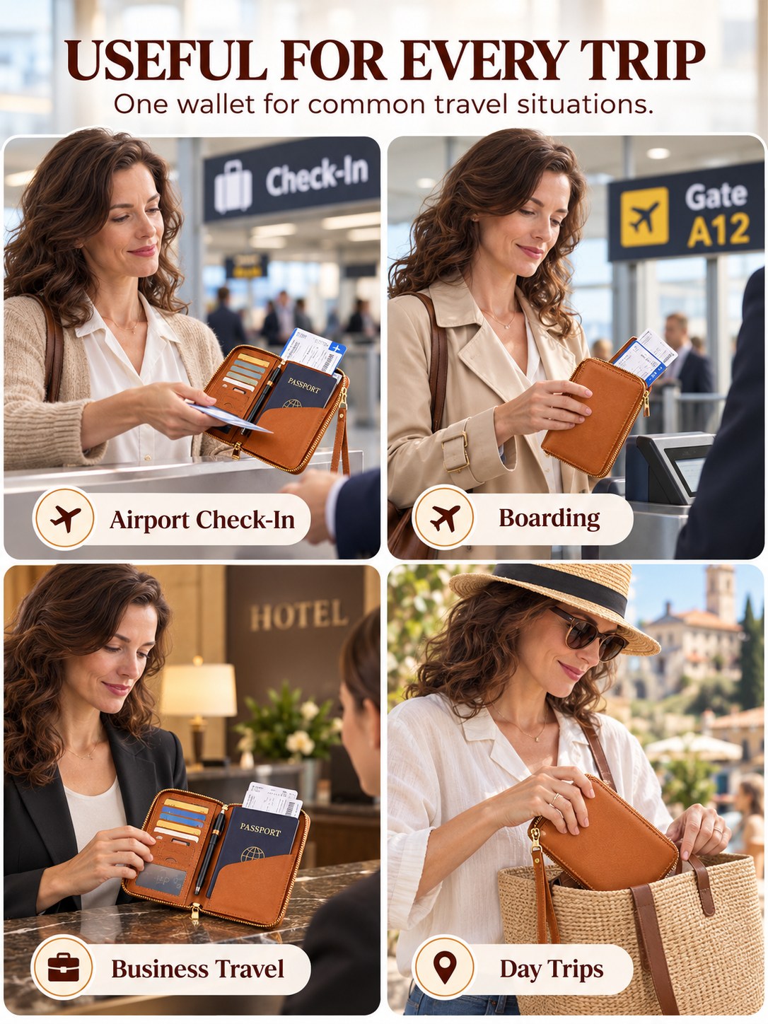 ✈️ Travel Deal – Zipper Passport Organizer