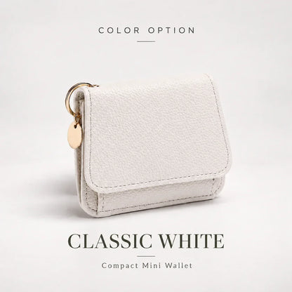 ✨Compact PU Leather Card Wallet with ID Window & Coin Pocket