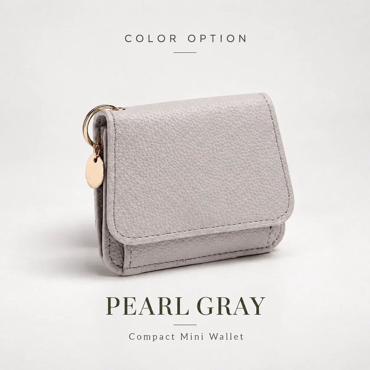 ✨Compact PU Leather Card Wallet with ID Window & Coin Pocket