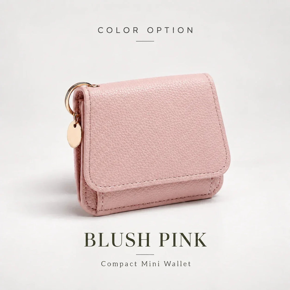 ✨Compact PU Leather Card Wallet with ID Window & Coin Pocket