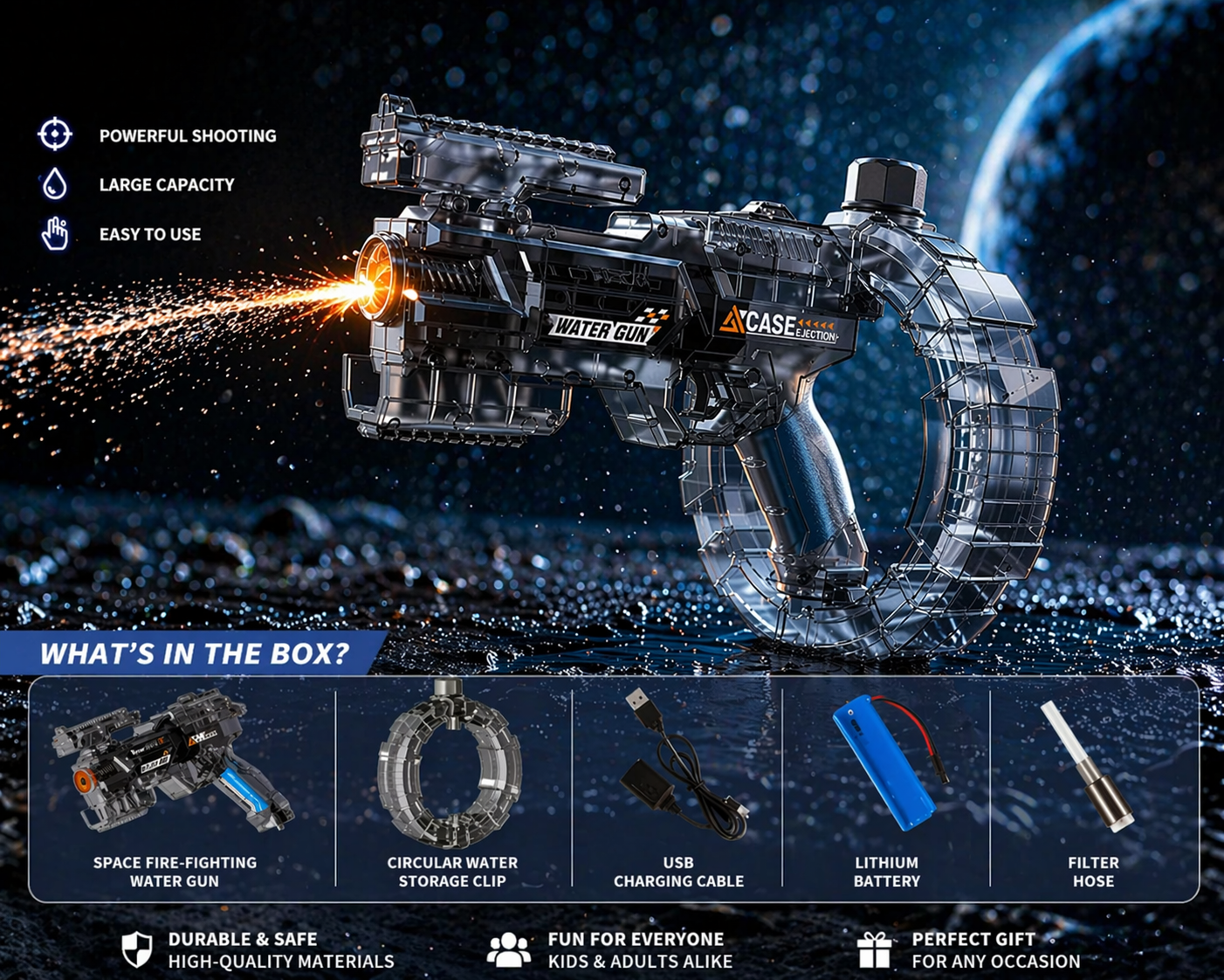 Transforming LED Water Blaster Toy
