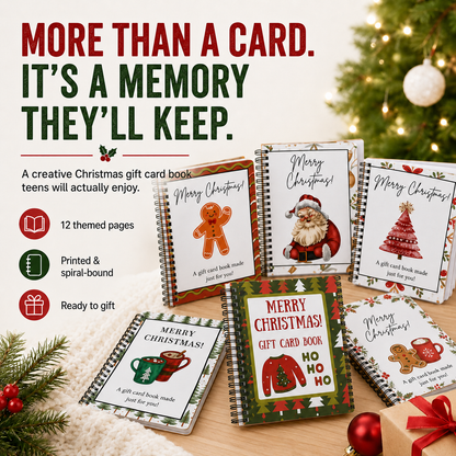Christmas Gift Card Book