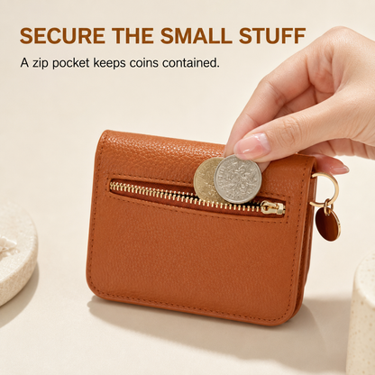 Women's Elegant Minimalist Short Slim Wallet