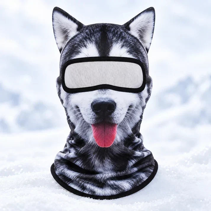 3D Cat Ski Mask with Ears – Funny Windproof Balaclava for Skiing & Festivals