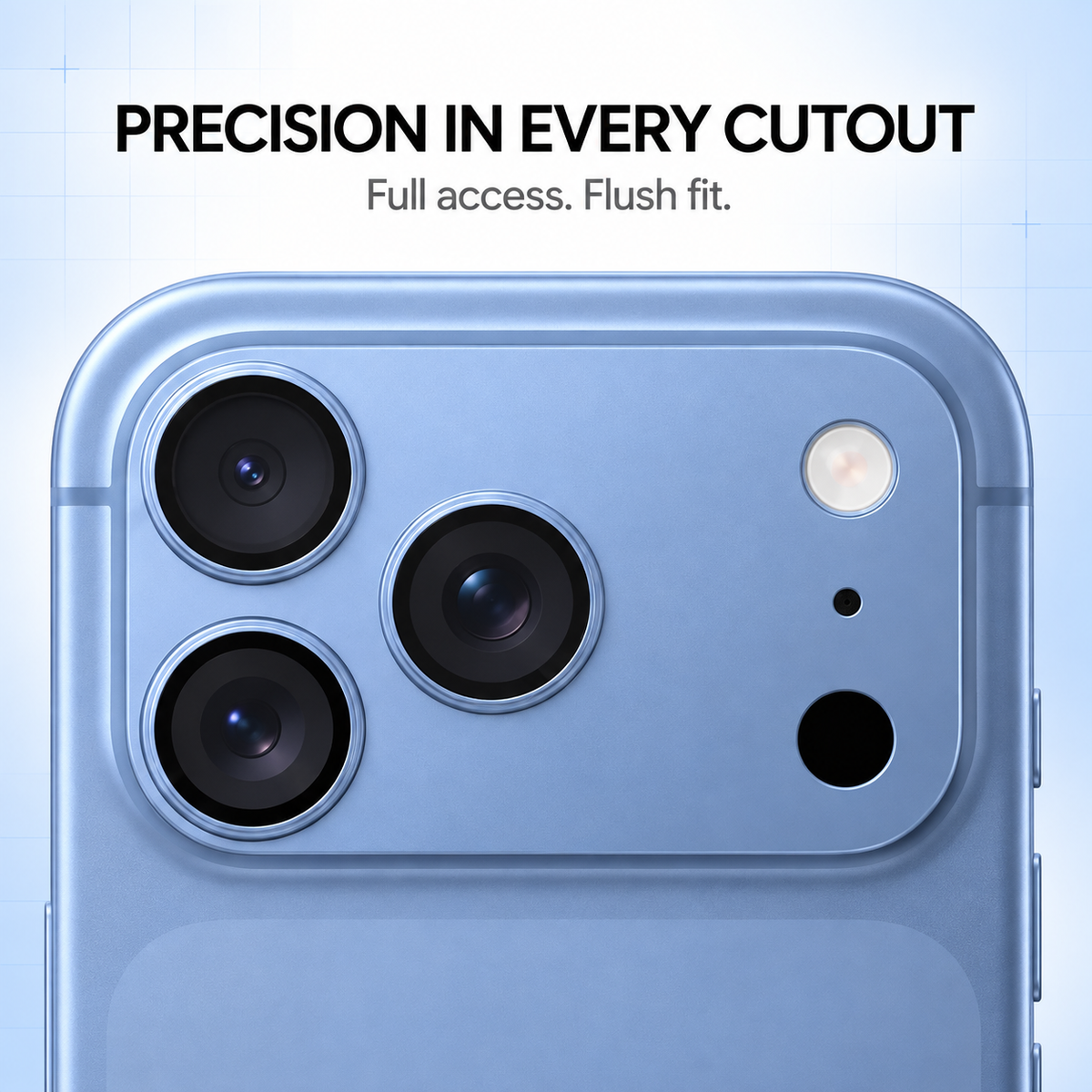 iPhone 18/17 Camera Lens Protector, 9H Tempered Glass AR Anti-Glare Full Coverage