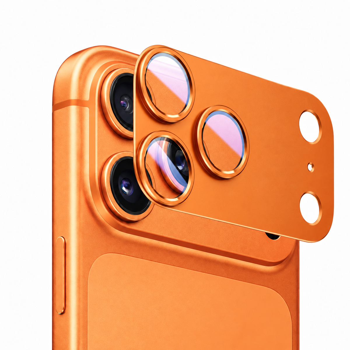 iPhone 18/17 Camera Lens Protector, 9H Tempered Glass AR Anti-Glare Full Coverage