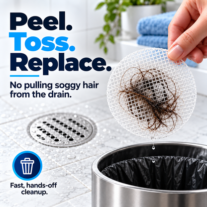 Disposable Drain Hair Catcher – Stop Hair Before It Clogs Your Drain 🚿🛒